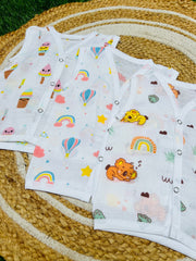 Cotton Muslin Jablas Pack: 0-3M